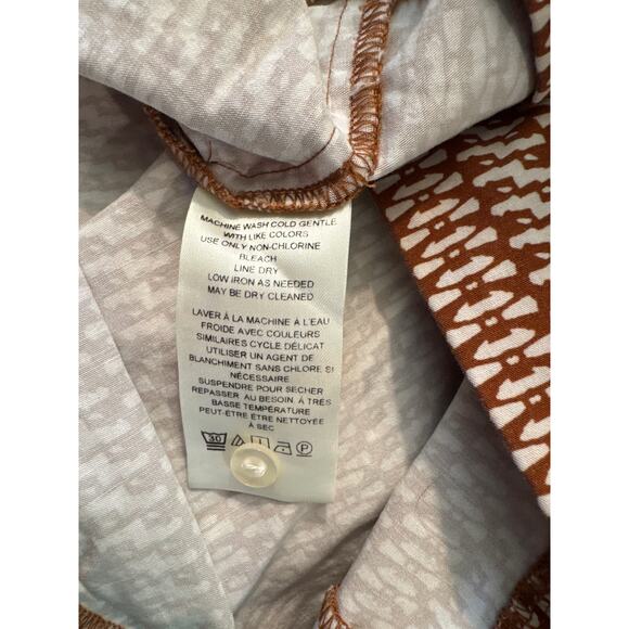 Anthropologie Square neck Slim Mini‎ tank Dress brown tan women's size 14 - Picture 14 of 14